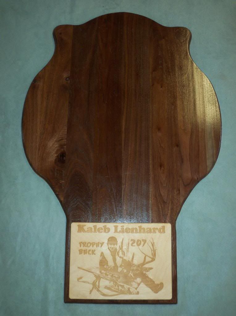 Personalized Trophy Deer Shoulder Mount Backer Plaque Taxidermy Laser 