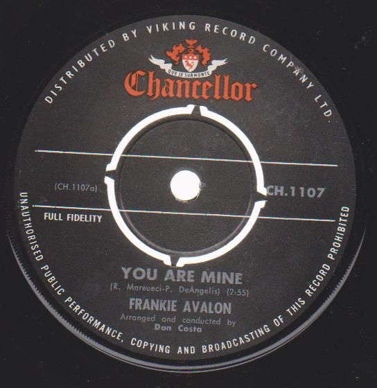 Avalon, frankie - You Are Mine/italiano