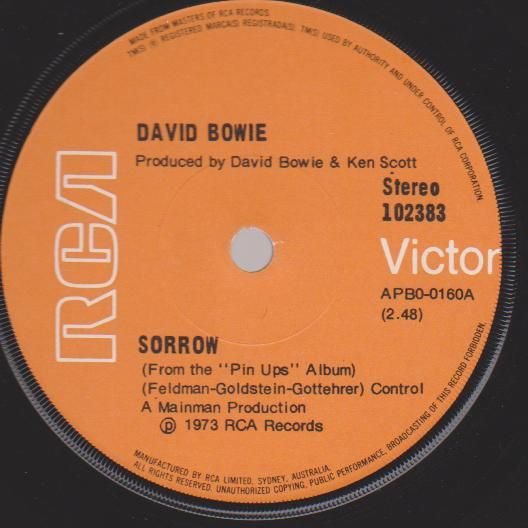 Sorrow/amsterdam - Bowie, david