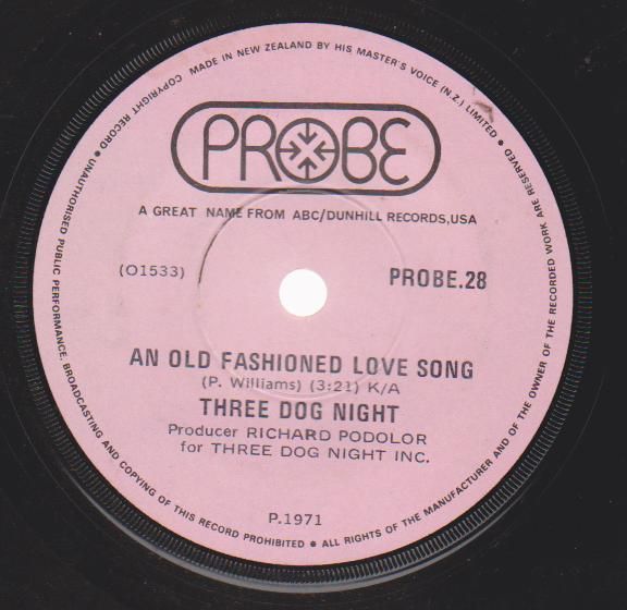 Three Dog Night An Old Fashioned Love Song Records, LPs, Vinyl and CDs