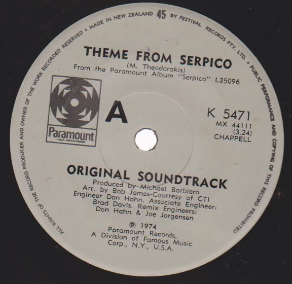 Theodorakis, mikis - Theme From Serpico/laurie's Fable