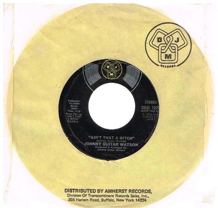 Johnny Guitar Watson - Ain't That A Bitch/won't You Forgive Me Baby