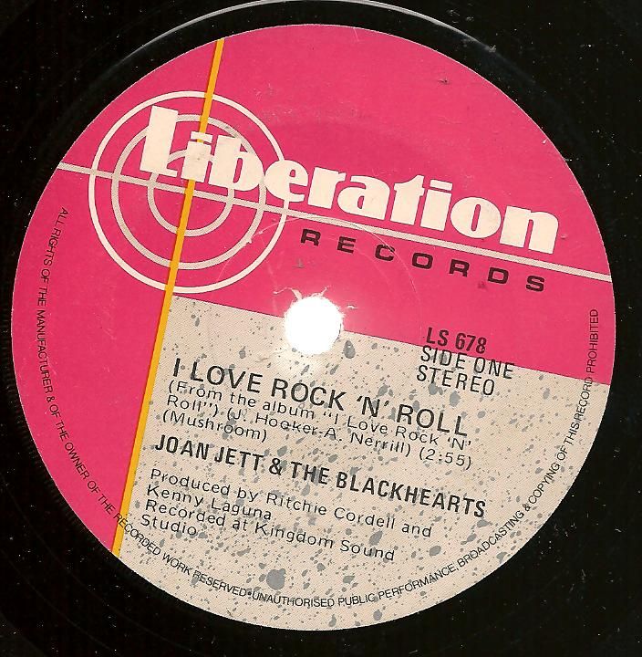 Jett, joan & The Blackhearts - I Love Rock 'n' Roll/love Is Pain