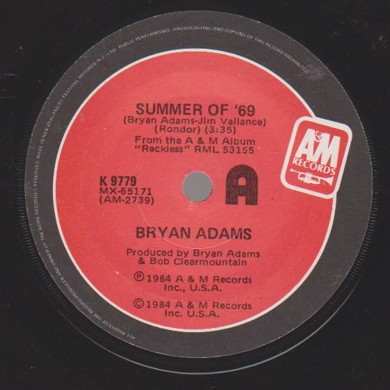 Adams, bryan - Summer Of '69/the Best Was Yet To Come