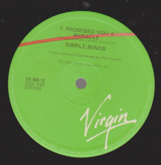 Simple Minds - Promised You A Miracle/theme For Great Cities/seeing Out The Angel-instrumental