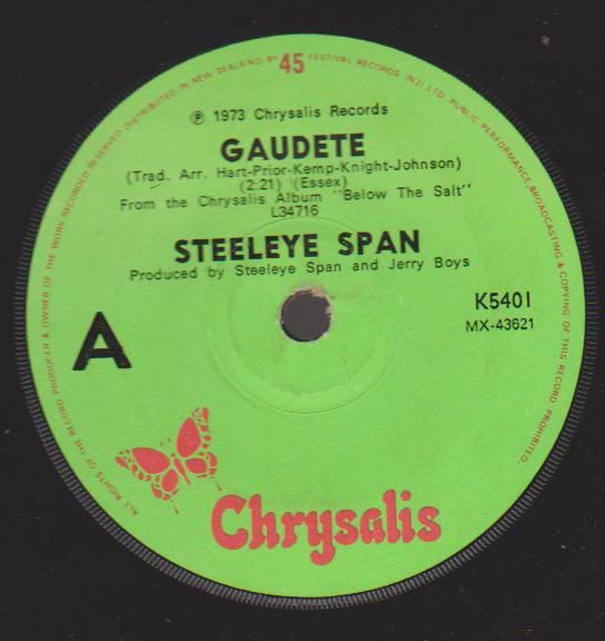 Gaudete/one Misty Moisty Morning - Steeleye Span