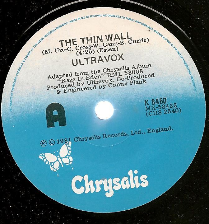 Ultravox - Thin Wall/i Never Wanted To Begin