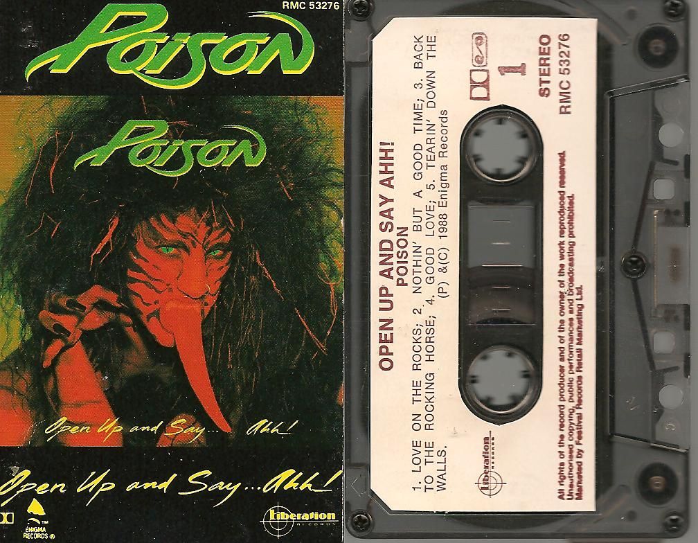 Poison - Open Up And Say\xe2ahh!-rare New Zealand Issue