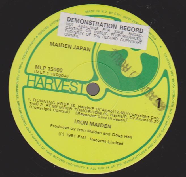 Iron Maiden - Maiden Japan-demo