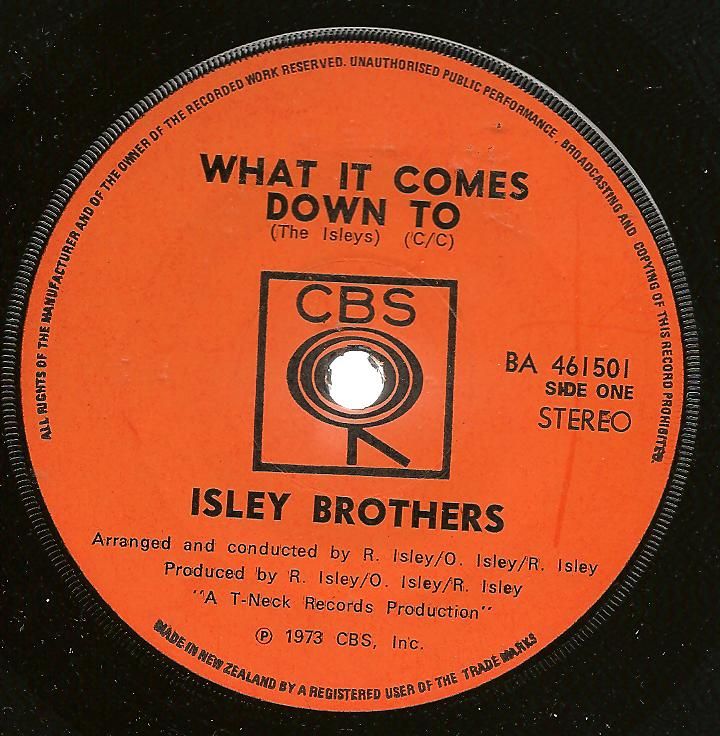 What It Comes Down To/the Highways Of My Life - Isley Brothers