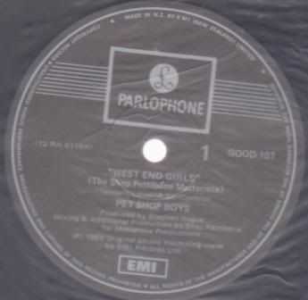 Pet Shop Boys - West End Girls-pettibone Mix/west End Girls/a Man Could Get Arrested