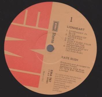 Bush, Kate - Lionheart Vinyl