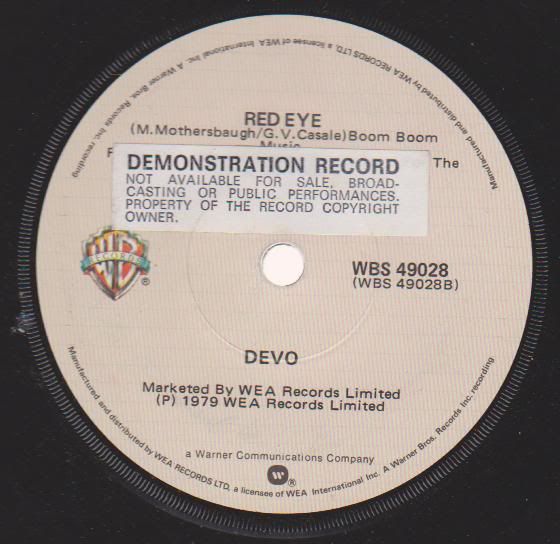 Devo - Secret Agent Man/red Eye