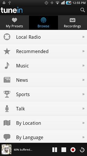 TuneIn Radio Pro 6.1 (Android)