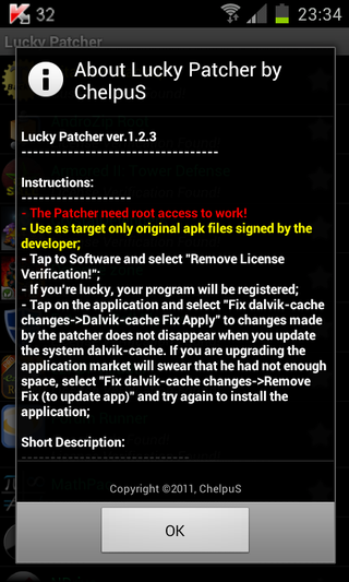 Lucky Patcher 1.2.3 by ChelpuS (Android)