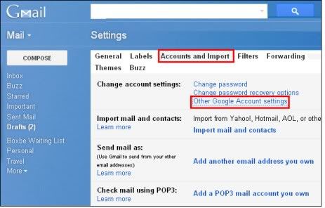 make gmail account more secure photobucket