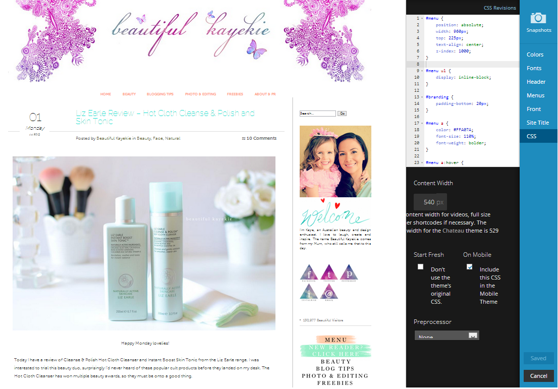 CSS style sheet