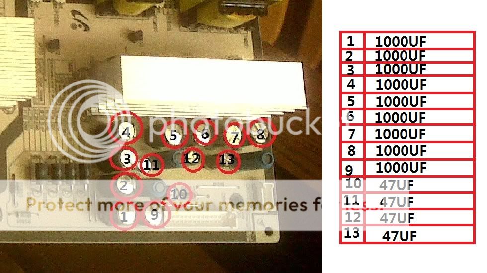   LCD TV Capacitor Repair Kit.BN44 00150A.LNT5265F.Capacitor kit  