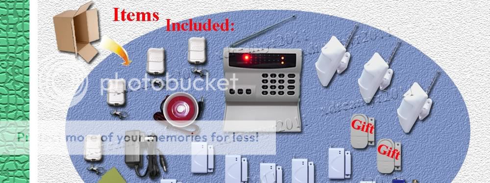 Wireless Home Alarm Security System Safe House Alarm Surveillance w 