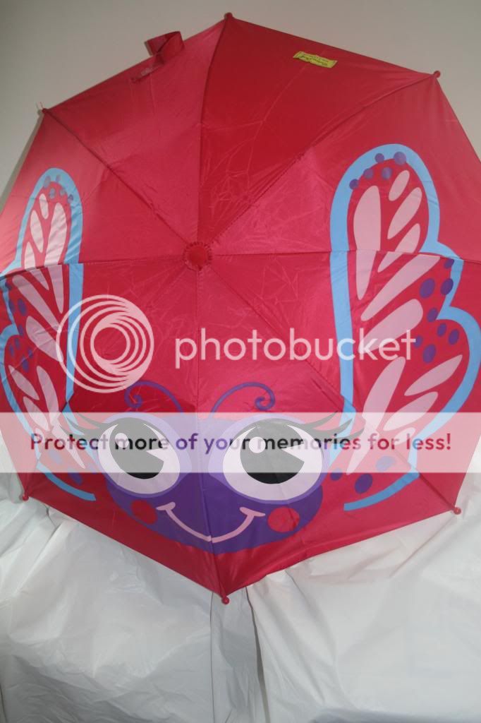 New★ Western Chief Toddler Girls Butterfly Pink Purple Rain Boots Umbrella Set