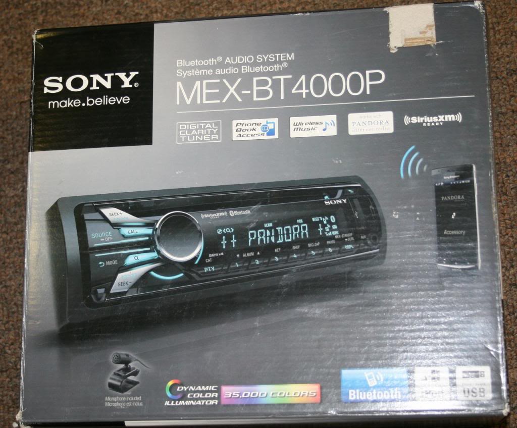 New Sony Mex BT4000P Bluetooth in Dash Car Audio Radio iPhone USB Pandora System