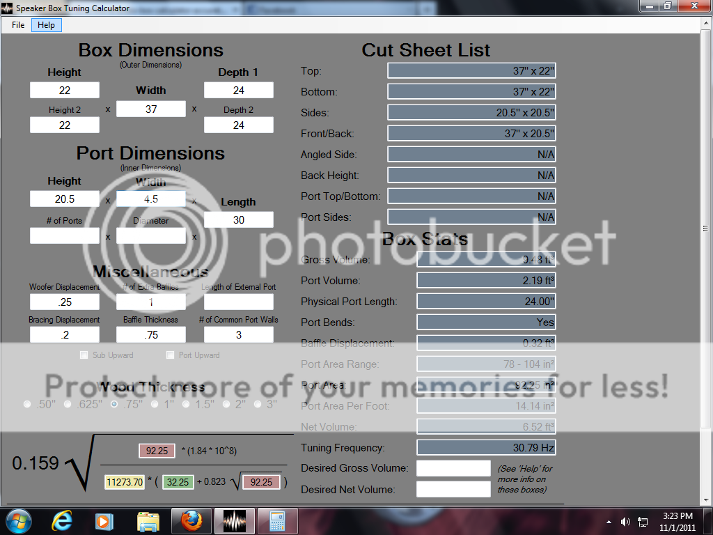is the re audio box calculator accurate General Audio Can't find a