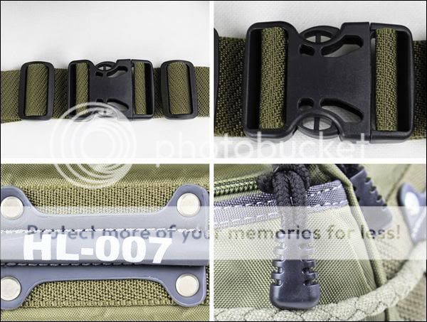 Mens Army Green Canvas Bumbag Fanny Pack Belt Waist Bag  