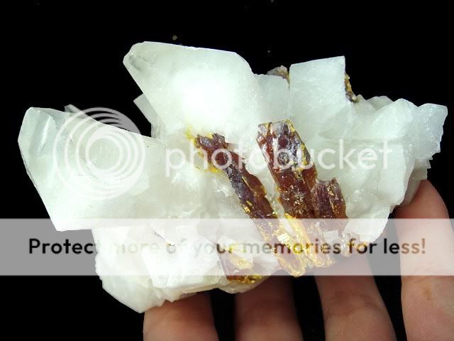 Dendritic Lemon Yellow Orpiment & Calcite Specimen  