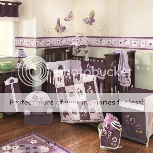 New Lambs and Ivy Luv Bugs 4pc Crib Set. Quilt, Ruffle, Bumper, Sheet 