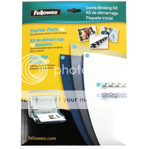 Fellowes Premium Comb Binding Starter Kit (10 Document Pack)   5290101